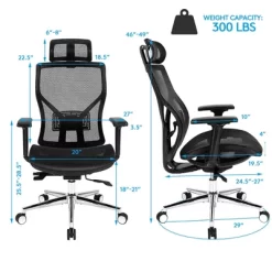 Costway Ergonomic Office Chair High-Back Mesh Chair W/Adjustable Lumbar Support -Online Furniture Store GUEST 1e99d865 c576 4b32 9f55 feb0883d3e8d