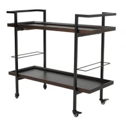 Gerard Industrial Wooden Bar Cart - Christopher Knight Home -Online Furniture Store GUEST 1ee9b592 eb9d 4886 ab7b 12995002fc9c