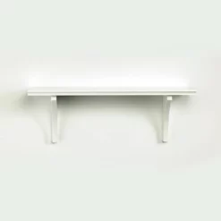 7.5" X 35" Mission Shelf With Bracket White - InPlace