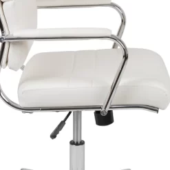 Flash Furniture Hansel High Back White LeatherSoft Contemporary Panel Executive Swivel Office Chair 17 Flash Furniture Hansel High Back White LeatherSoft Contemporary Panel Executive Swivel Office Chair -Online Furniture Store GUEST 1f77ae01 d3c8 4105 96a8 0a83f99152e9