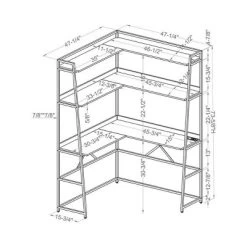 Clydebank Corner Desk With Bookcase And USB Plug - HOMES: Inside + Out -Online Furniture Store GUEST 1f848ea9 ab21 4e60 901e 6356d3da0345