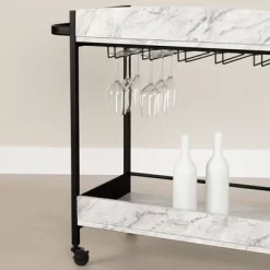 City Life Bar Cart With Wine Glass Rack - South Shore -Online Furniture Store GUEST 20d53fcd 2dae 42db a198 de30cfffbd96
