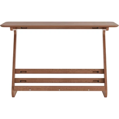 Lakeview MDF Desk Rubber Wood Walnut - ZM Home 2 Lakeview MDF Desk Rubber Wood Walnut - ZM Home - Image 2