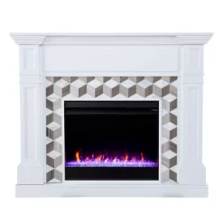 Budedar Fireplace With Marble Surround White - Aiden Lane -Online Furniture Store GUEST 21377d8a 2423 497d 9bd2 c7613efba044