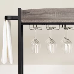 City Life Bar Cart With Wine Glass Rack - South Shore -Online Furniture Store GUEST 216a8cd0 2b11 4c04 bcc0 94a727edfbf3