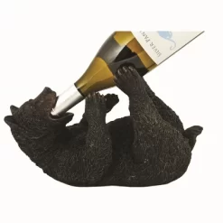 True Frisky Cub Polyresin Wine Bottle Holder Set Of 1, Black, Holds 1 Standard Wine Bottle -Online Furniture Store GUEST 21fc2c35 674f 4c63 8d7b e29a68360ffd