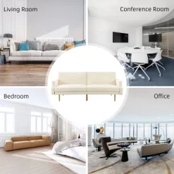 Lanna 76"Wide Vegan Leather Modern Style Convertible Futon Sofa Bed For Living Room Guest Bedroom | ARTFUL LIVING DESIGN 16 Lanna 76"Wide Vegan Leather Modern Style Convertible Futon Sofa Bed For Living Room Guest Bedroom | ARTFUL LIVING DESIGN -Online Furniture Store GUEST 22b210fb b3f2 4b5d 94bb 01e6aa4fff94