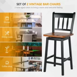 Costway 2PCS Bar Stool 24.5'' Swivel Counter Height Chair W/ Footrest 12 Costway 2PCS Bar Stool 24.5'' Swivel Counter Height Chair W/ Footrest -Online Furniture Store GUEST 22b77f6d c973 4471 89ff b2e023d6f0ca