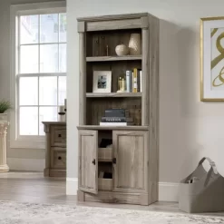 72" Palladia Library With Doors Split Oak - Sauder -Online Furniture Store GUEST 2346f0f0 8eb6 4d75 9c41 5a32865b82a4