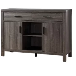 FC Design 47"W Sideboard Storage Cabinet, Dining Server Cupboard Buffet Table With Two Cabinets And Drawers -Online Furniture Store GUEST 2627a3d8 f287 4536 8ca7 d4142e8890e3