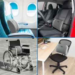 Mount-It! ErgoActive Lumbar Support Pillow, Memory Foam