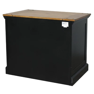 Toulouse File Cabinet Honey/Black - Martin Furniture 5 Toulouse File Cabinet Honey/Black - Martin Furniture - Image 5