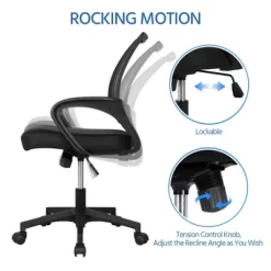Yaheetech Mid-back Mesh Office Chair, Pack Of 2, Black 11 Yaheetech Mid-back Mesh Office Chair, Pack Of 2, Black -Online Furniture Store GUEST 271e8911 36d7 4885 9790 f43d7a3ea28b