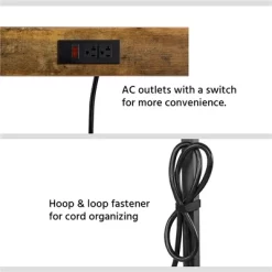 Yaheetech 67.5" H Baker’s Rack With Power Outlet For Kitchen Storage, Rustic Brown -Online Furniture Store GUEST 289f1de0 8408 477d bbd0 d71af9e79f65