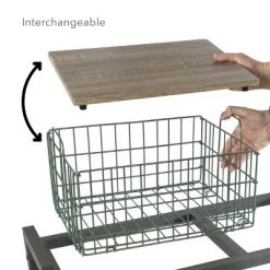 Cart System With Wheels 3 Tier Green - Atlantic 17 Cart System With Wheels 3 Tier Green - Atlantic -Online Furniture Store GUEST 28ce4913 b599 4bba b9d5 fe7b2d25a6f1