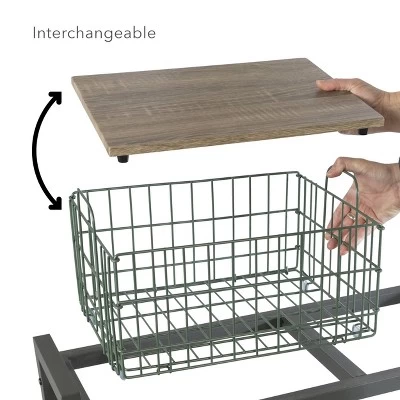 Cart System With Wheels 3 Tier Green - Atlantic 8 Cart System With Wheels 3 Tier Green - Atlantic - Image 8