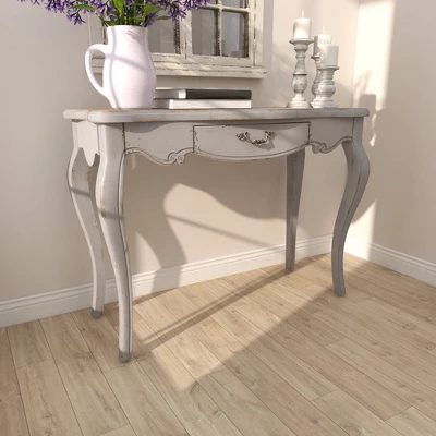 Farmhouse Vintage Console Table White - Olivia & May 8 Farmhouse Vintage Console Table White - Olivia & May - Image 8