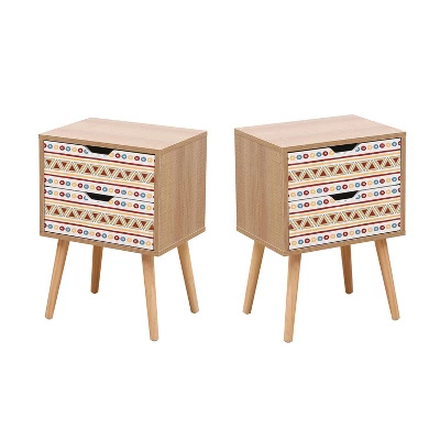 (Set Of 2)Organnice End Side Table Nightstand 8 (Set Of 2)Organnice End Side Table Nightstand - Image 8