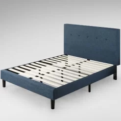 Omkaram Upholstered Platform Bed Frame Blue - Zinus -Online Furniture Store GUEST 2a725888 72cc 4cd2 8bce bcd38cd946f9