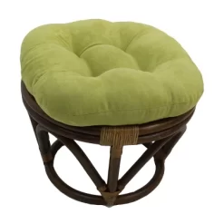 Rattan Ottoman With Micro Suede Cushion - International Caravan -Online Furniture Store GUEST 2bdca938 c567 43fd b0d8 cf88e65d05e7