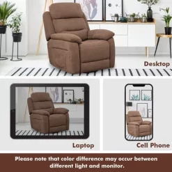 Costway Power Lift Recliner Chair Sofa For Elderly W/ Side Pocket & Remote Control GreyBrown -Online Furniture Store GUEST 2c034bd5 5452 4672 9c47 6c97ae2417f8
