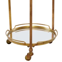 Traditional Iron And Mirrored Bar Cart Brass - Olivia & May -Online Furniture Store GUEST 2c3c831d 9c35 4044 8f57 468d94f3f4c5