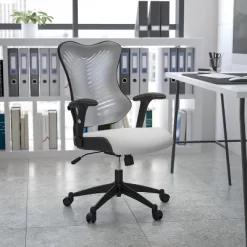 Flash Furniture High Back Designer Mesh Executive Swivel Ergonomic Office Chair With Adjustable Arms