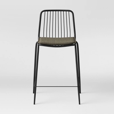 Set Of 2 Sodra Rounded Seat Wire Counter Height Barstool Black - Threshold™ 2 Set Of 2 Sodra Rounded Seat Wire Counter Height Barstool Black - Threshold™ - Image 2