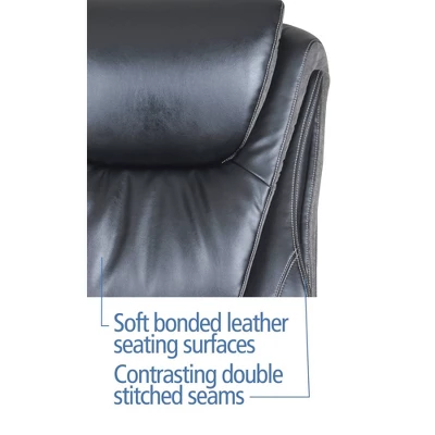 Big & Tall Smart Layers Premium Ultra Executive Chair Bliss Black Bonded Leather - Serta 19 Big & Tall Smart Layers Premium Ultra Executive Chair Bliss Black Bonded Leather - Serta - Image 19