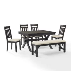 Hayden 6pc Extendable Dining Set With Bench And 4 Slat Back Chairs Slate - Crosley 25 Hayden 6pc Extendable Dining Set With Bench And 4 Slat Back Chairs Slate - Crosley -Online Furniture Store GUEST 2dbbbcd6 7da3 41c6 b058 076618786516