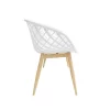 Kurv Bench White/Natural - Jamesdar