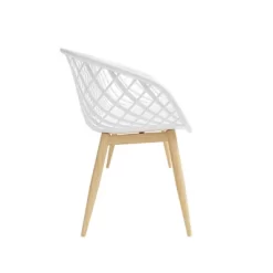Kurv Bench White/Natural - Jamesdar
