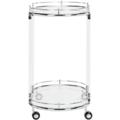 Lennon Acrylic Bar Trolley - Chrome - Safavieh -Online Furniture Store GUEST 2e74ce09 66c8 4a9e a3fe 288a4916a173