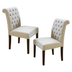 2ct Dinah Roll Top Fabric Dining Chair Set - Christopher Knight Home 9 2ct Dinah Roll Top Fabric Dining Chair Set - Christopher Knight Home -Online Furniture Store GUEST 2efba363 3ada 406b 939a 0ca5abe92d69