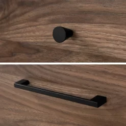 Flam 2 Drawer Nightstand Natural Walnut/Matte Black - South Shore -Online Furniture Store GUEST 2f2fe567 7e2e 4c93 965e 231c721374f8