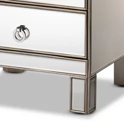 Ewan Mirrored 3 Drawer Nightstand Silver - Baxton Studio -Online Furniture Store GUEST 2fd8ea20 61a9 4b2d b753 9ccce8d744cc