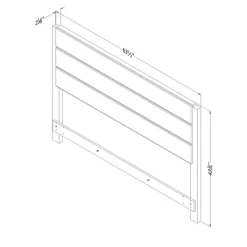 Munich Headboard Weathered Oak/Matte Black - South Shore -Online Furniture Store GUEST 306e3a7e 44c5 4558 8473 6bdbe4e7b917