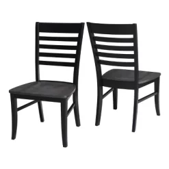 Set Of 2 Cosmo Roma Ladderback Chairs - International Concepts -Online Furniture Store GUEST 3134d131 c1f2 4a61 9c97 9abe3278eaee