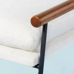 Cushioned Metal & Wood Bench - Cream/Black - Hearth & Hand™ With Magnolia -Online Furniture Store GUEST 31d32cd8 6e8f 42a8 ba93 0f4864c8073d