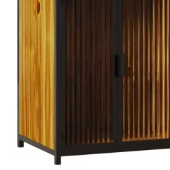 Multipurpose Bookshelf Storage Rack With Closed Storage Cabinets, Black + Brown - ModernLuxe -Online Furniture Store GUEST 32c7086f 3c03 49b9 ba16 1b2c29d90409