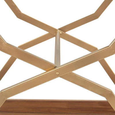 Jolie Bar Cart Gold - Adore Decor 2 Jolie Bar Cart Gold - Adore Decor - Image 2