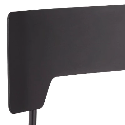 Elm Lane Metal Swivel Bar Stool Matte Black 26" High Rustic Brown Leather Cushion With Low Backrest Footrest For Kitchen Counter Home 3 Elm Lane Metal Swivel Bar Stool Matte Black 26" High Rustic Brown Leather Cushion With Low Backrest Footrest For Kitchen Counter Home - Image 3