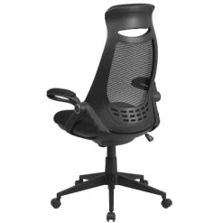 Emma And Oliver High Back Black Mesh Executive Swivel Office Chair With Flip-Up Arms -Online Furniture Store GUEST 34ee8805 4432 4920 afb8 5e91b560304e