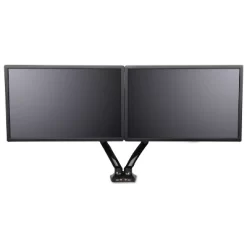 Alera AdaptivErgo Heavy-Duty Articulating Dual Monitor Arm W/USB & Audio 32" Black AEMA2H