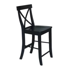 24" Martha X Back Counter Height Barstool - International Concepts -Online Furniture Store GUEST 3504d15e 3e77 4f4d a7ce e2406524b7d1