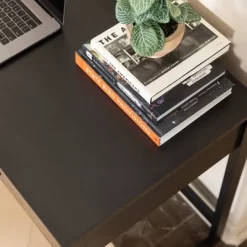 Oslo Contemporary Studio Workstation Desk With Drawer Black/Brown - Danya B. -Online Furniture Store GUEST 3544e93e 93aa 499f b5b2 7515bc1a7a35