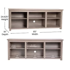 Emma And Oliver Cube Style TV Stand For Up To 80" TV's - 65" Media Console With 6 Open Storage Shelves -Online Furniture Store GUEST 355fcddf a60e 4ada bd09 cbb7b4e2b01b