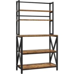 Yaheetech 5-Tier Kitchen Baker's Rack Utility Storage Shelf With 5 Shelves & Adjustable Feet -Online Furniture Store GUEST 36260c66 99bb 44e4 9fee ce71482049f4