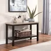 48" Alpinista Faux Marble Console Table Dark Walnut - HOMES: Inside + Out