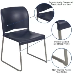 Flash Furniture HERCULES Series 880 Lb. Capacity Navy Full Back Contoured Stack Chair With Gray Powder Coated Sled Base 14 Flash Furniture HERCULES Series 880 Lb. Capacity Navy Full Back Contoured Stack Chair With Gray Powder Coated Sled Base -Online Furniture Store GUEST 3672e30d 35c4 4a2c 8315 613cfee5d453